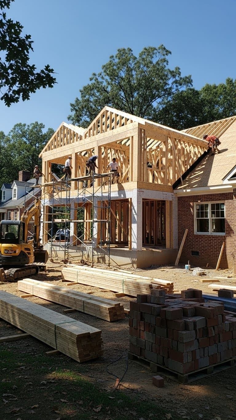 Second-story addition on a Charlottesville home