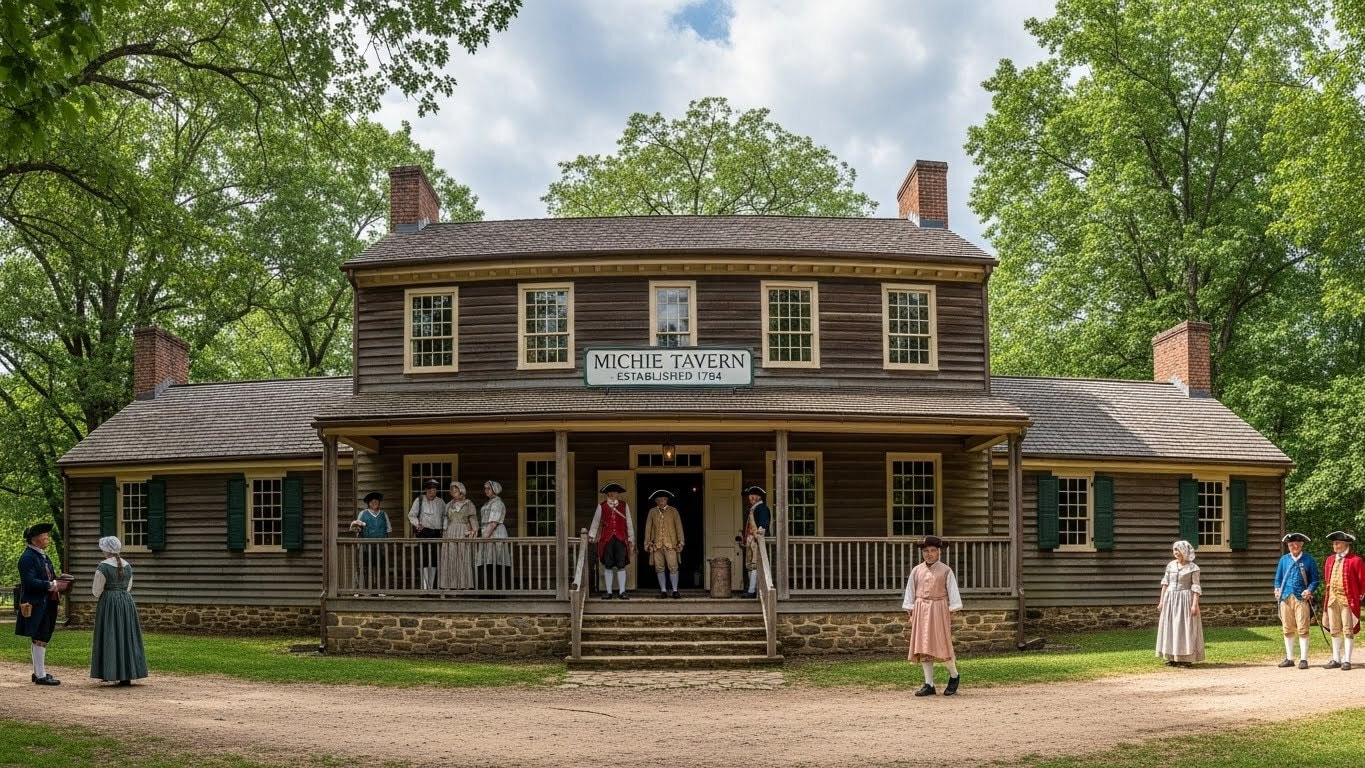 Historic Michie Tavern near Charlottesville, Virginia